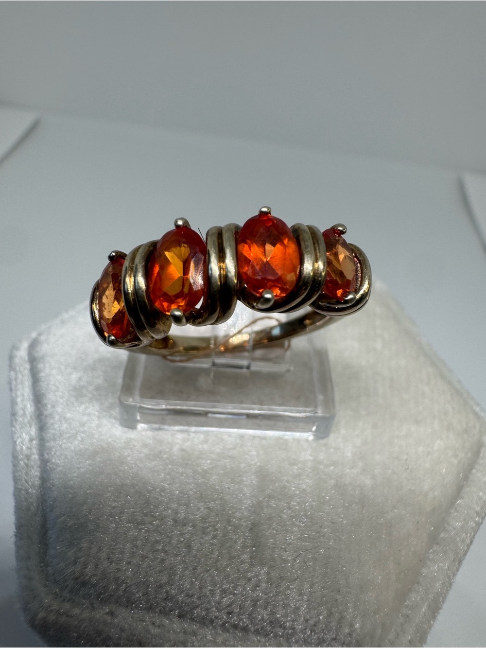 925 Sterling Silver Gold Plated Ring Size 6 | Elegant Minimalist Ring 3.5g - Picture 8 of 16